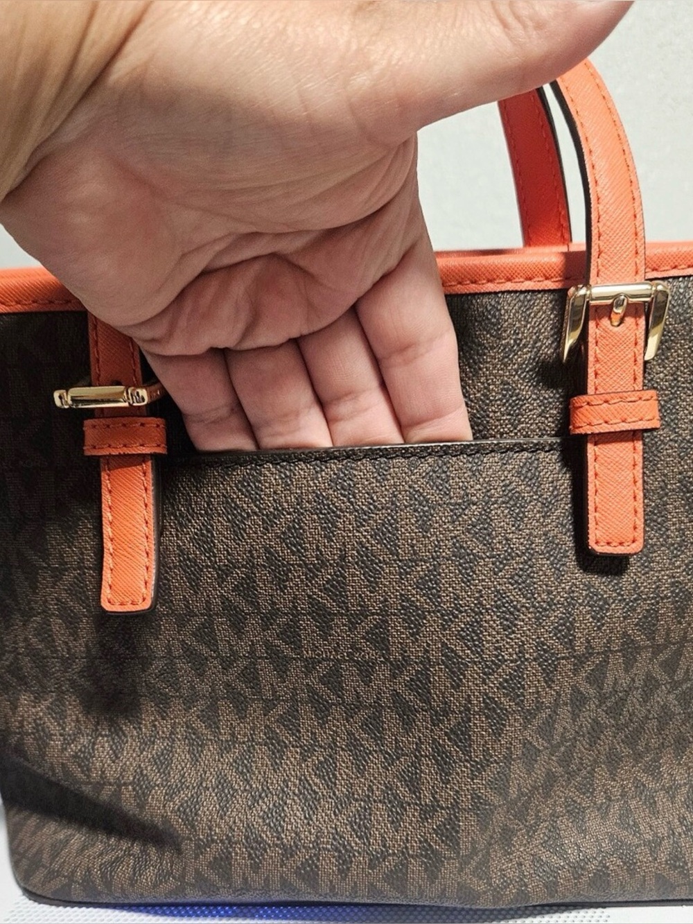 Michael Kors Jet Set Travel Extra-Small tote Bag EUC - Picture 5 of 13